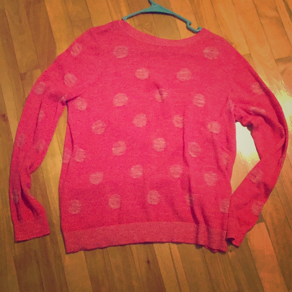 Light pink, hot pink, sweater